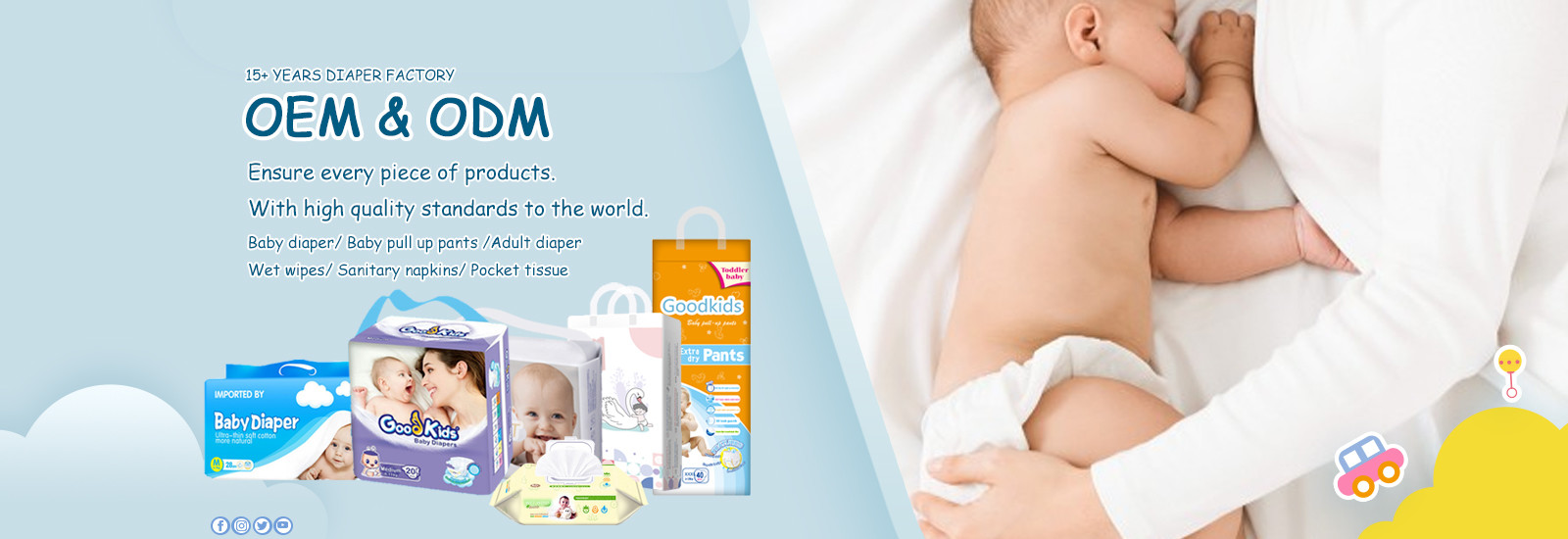 Qualität Säuglingsbabywindeln Fabrik