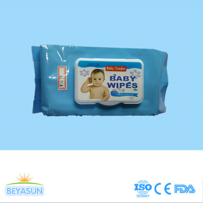 Baby, das Wegwerffeuchtpflegetücher Spunlace für Babys säubert