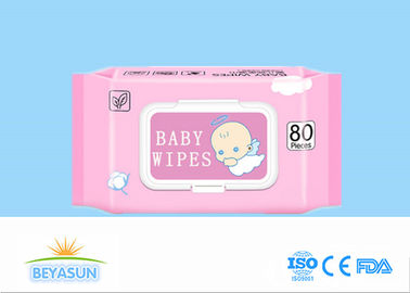 Reines Wasser alkoholfreie Wegwerffeuchtpflegetücher Unscented für Baby-Reinigung