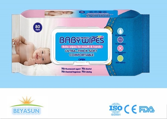Schaukarton-Baby nichtgewebtes Spunlace-Feuchtpflegetuch 80pcs
